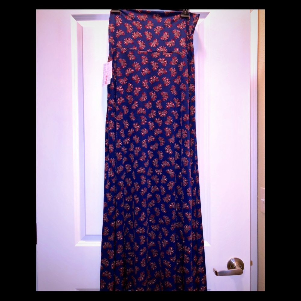 Blue Maxi Skirt